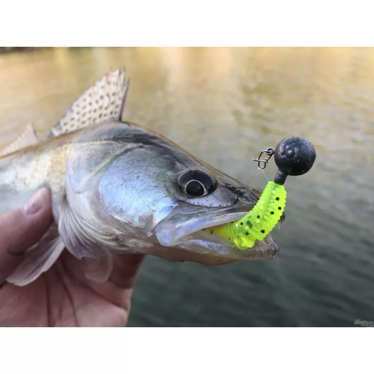 NEVIS Impulse Shad 6,3 cm - Neonzöld csillámos / 5