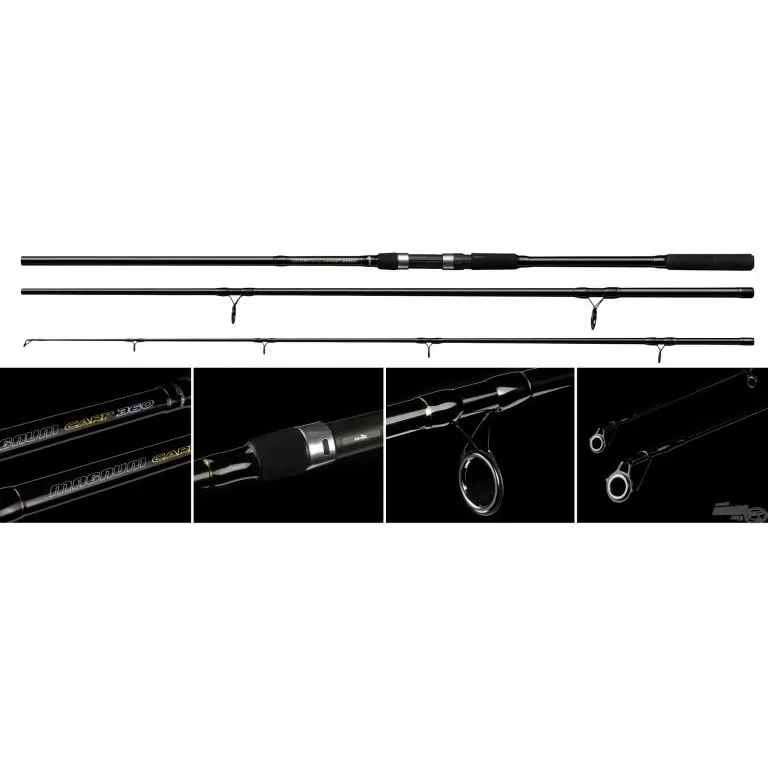 NEVIS Magnum Carp 360 3 Lbs 3 részes horgászbot + Dobókesztyű ujj  / 1