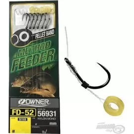 OWNER FD-52 Method Feeder előkötött monofil előke pellet karikával - 10 / 0,20 mm