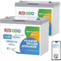 Redodo LiFePO4 12V 100Ah Group23 Bluetooth akkumulátor