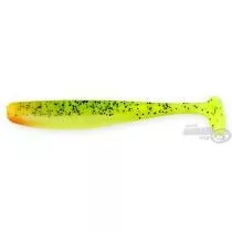 REIVA Flash Shad 10 cm - Zöld-Narancs Flitter