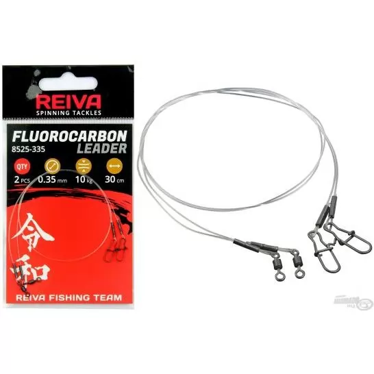 REIVA Fluorocarbon előke 40 cm - 0,40 mm - 2 db