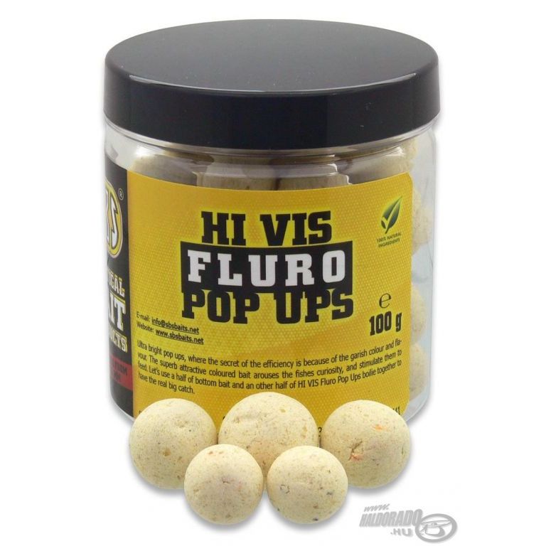 SBS Hi Vis Fluro Pop Up bojli Garlic 16-20 mm