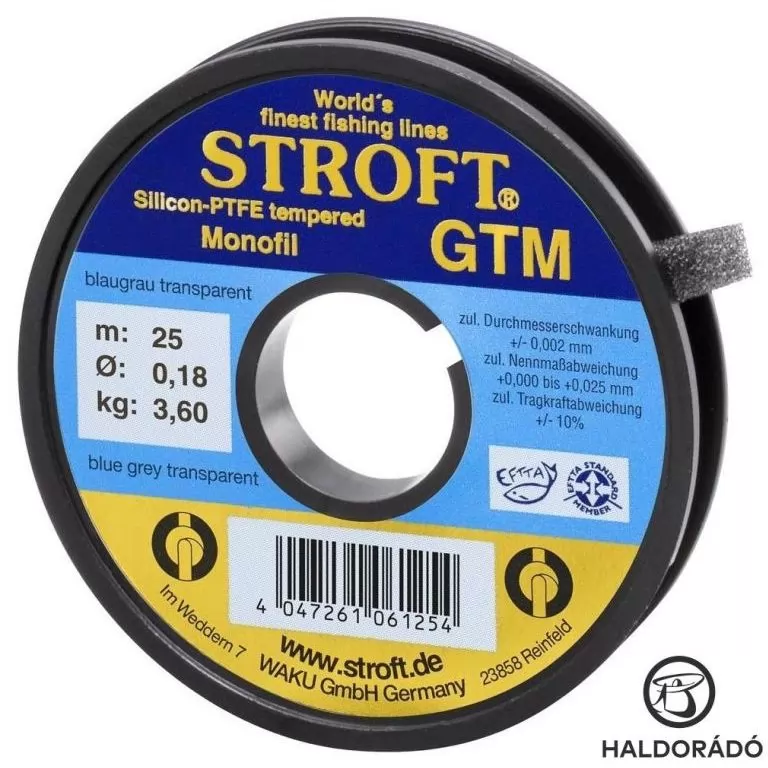 Stroft GTM Monofil előkezsinór 25 m - 0,18 mm / 1