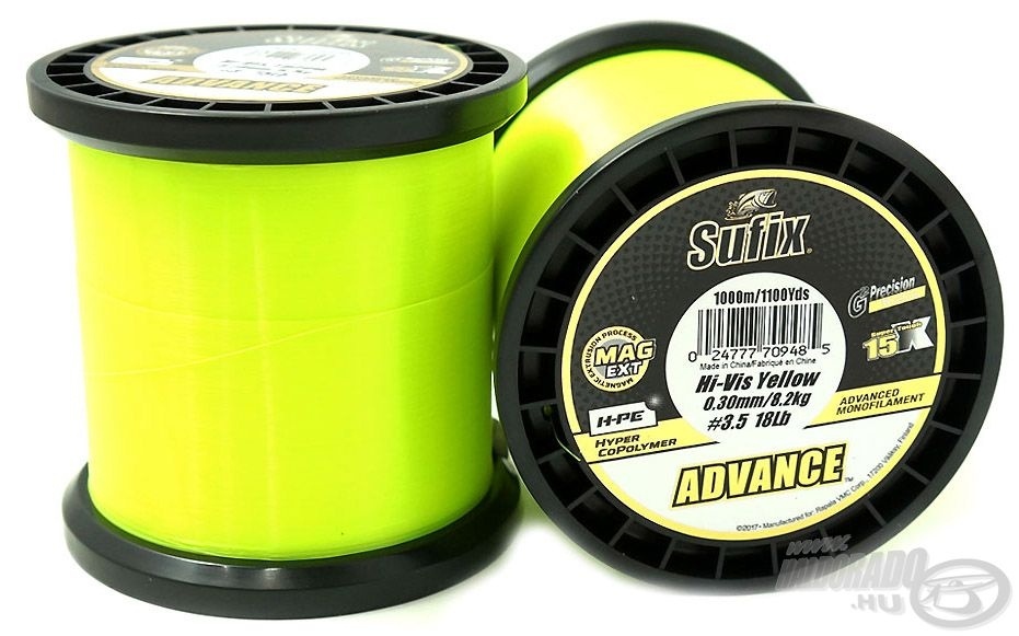 Sufix Superior Hi-Vis Yellow Monofilament - 60lb - 1825 yds